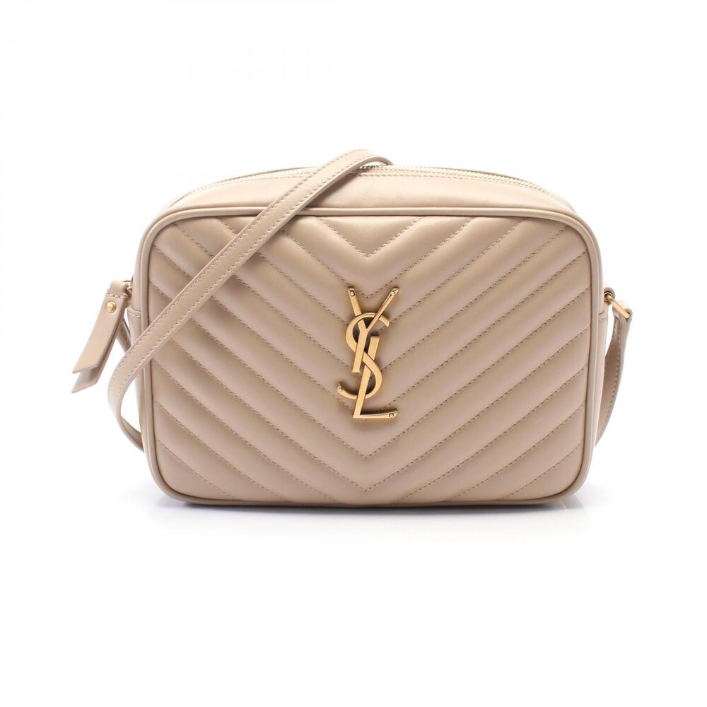 Saint Laurent LOU Monogram Camera Bag Shoulder Leather Beige - Picture 2 of 6